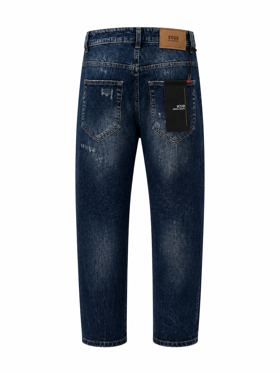Scud Jeans Denim Blue Distressed