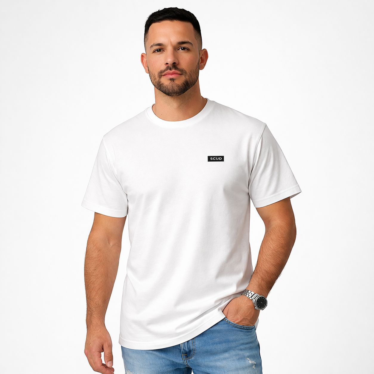 T-Shirt Scud Unisex Bianco